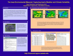 The Iowa Environmental Mesonet Capturing Iowas Weather and