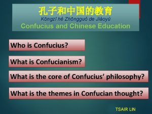 Kngz h Zhnggu de Jioy Confucius and Chinese