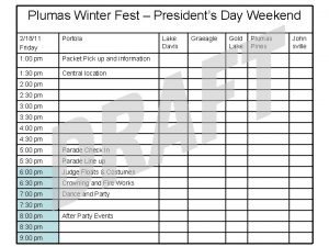 Plumas Winter Fest Presidents Day Weekend 21811 Friday