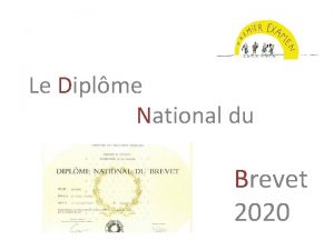 Le Diplme National du Brevet 2020 Modalits dattribution