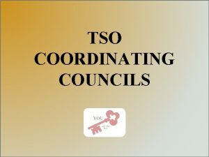 TSO COORDINATING COUNCILS WHAT IS A COORDINATING COUNCIL