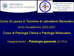 Dipartimento Universitario Clinico di Scienze Mediche Chirurgiche e