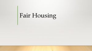 Fair Housing Federal Law Virginia Law Local Ordinances