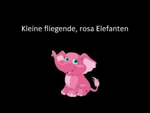 Kleine fliegende rosa Elefanten Hebrer 11 1 Was