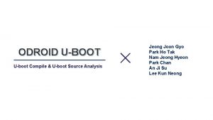 ODROID UBOOT Uboot Compile Uboot Source Analysis Jeong