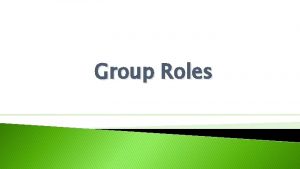 Group Roles Factors Affecting Group Discussion Size Cliques