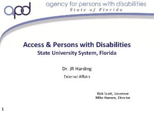 Access Persons with Disabilities State University System Florida