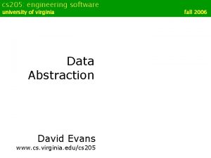 cs 205 engineering software university of virginia Data