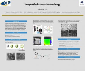 Nanoparticles for tumor immunotherapy Christine Pai Advisor Davorka