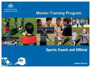 Mentor Training Program Introductions name organisation and role