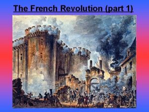 The French Revolution part 1 France in 1789