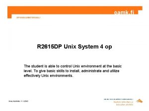 R 2615 DP Unix System 4 op The