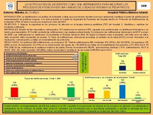 LA NOTIFICACIN DE INCIDENTES COMO UNA HERRAMIENTA PARA