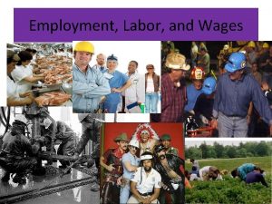 Employment Labor and Wages The Labor Movement Today
