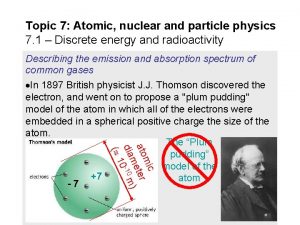 Topic 7 Atomic nuclear and particle physics 7