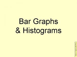 Bar Graphs Histograms Copyright 2002 N Ahbel Bar