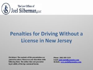 Penalties for Driving Without a License in New