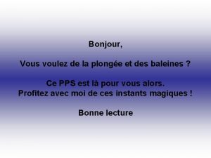 Bonjour Vous voulez de la plonge et des