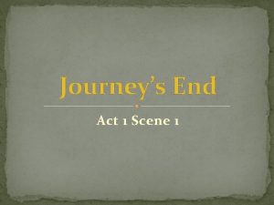 Journeys End Act 1 Scene 1 Starter Numeracy