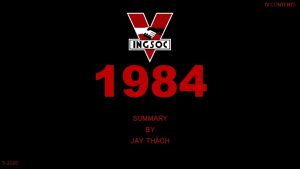 IV CONTENTS 1984 SUMMARY BY JAY THACH 5