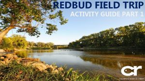REDBUD FIELD TRIP ACTIVITY GUIDE PART 1 1