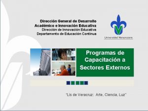 Direccin General de Desarrollo Acadmico e Innovacin Educativa