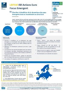 LBPAM ISR Actions Euro Focus Emergent Exprience Conviction