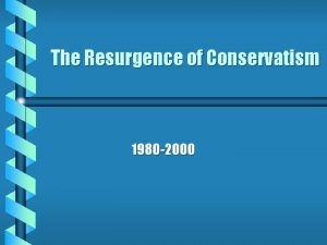 The Resurgence of Conservatism 1980 2000 Ronald Reagans