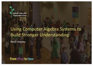 Using Computer Algebra Systems CAS to Build Stronger