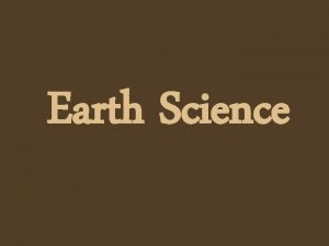 Earth Science the prophecy Planet Earth will line