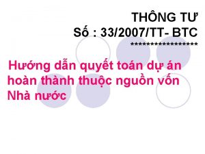 THNG T S 332007TT BTC Hng dn quyt