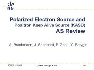 Polarized Electron Source and Positron Keep Alive Source