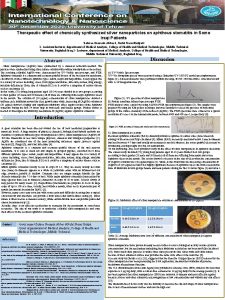 Therapeutic effect of chemically synthesized silver nanoparticles on