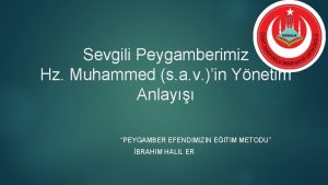 Sevgili Peygamberimiz Hz Muhammed s a v in