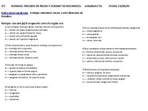 4C MODULO FRESADO DE PIEZAS Y CONJUNTOS MECANICOS