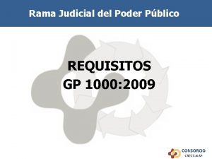 Rama Judicial del Poder Pblico REQUISITOS GP 1000