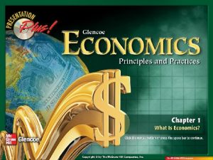 Chapter 1 Section 2 Basic Economic Concepts productivity