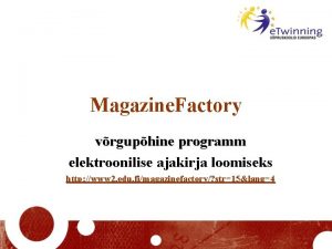 Magazine Factory vrguphine programm elektroonilise ajakirja loomiseks http