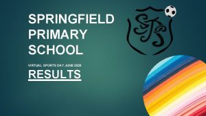 SPRINGFIELD PRIMARY SCHOOL VIRTUAL SPORTS DAY JUNE 2020