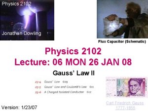 Physics 2102 Jonathan Dowling Flux Capacitor Schematic Physics