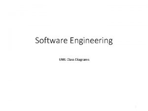 Software Engineering UML Class Diagrams 1 Step 1