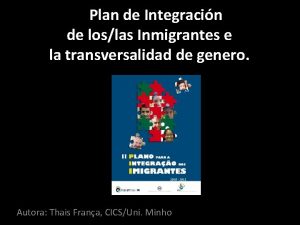 II Plan de Integracin de loslas Inmigrantes e