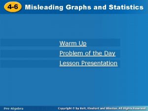 4 6 Graphs and Statistics 4 6 Misleading