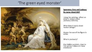 The green eyed monster Ignorance Envy and Jealousy