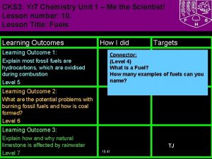 CKS 3 Yr 7 Chemistry Unit 1 Me