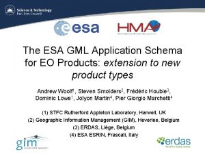 The ESA GML Application Schema for EO Products