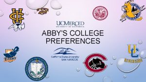 ABBYS COLLEGE PREFERENCES PERSONALIZED COLLEGE PROFILE MAJOR IM