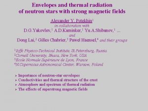 Envelopes and thermal radiation of neutron stars with