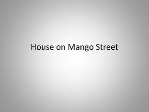 House on Mango Street Essential Question Where does