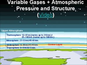 Variable Gases Atmospheric Pressure and Structure Video Another